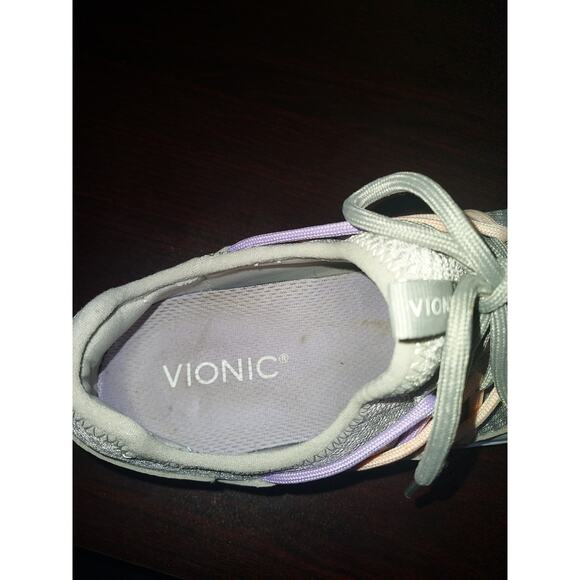 Vionic Women's Slip On Sneakers 8M Mesh Zeliya Walking Shoes Comfort Gray - Picture 8 of 14